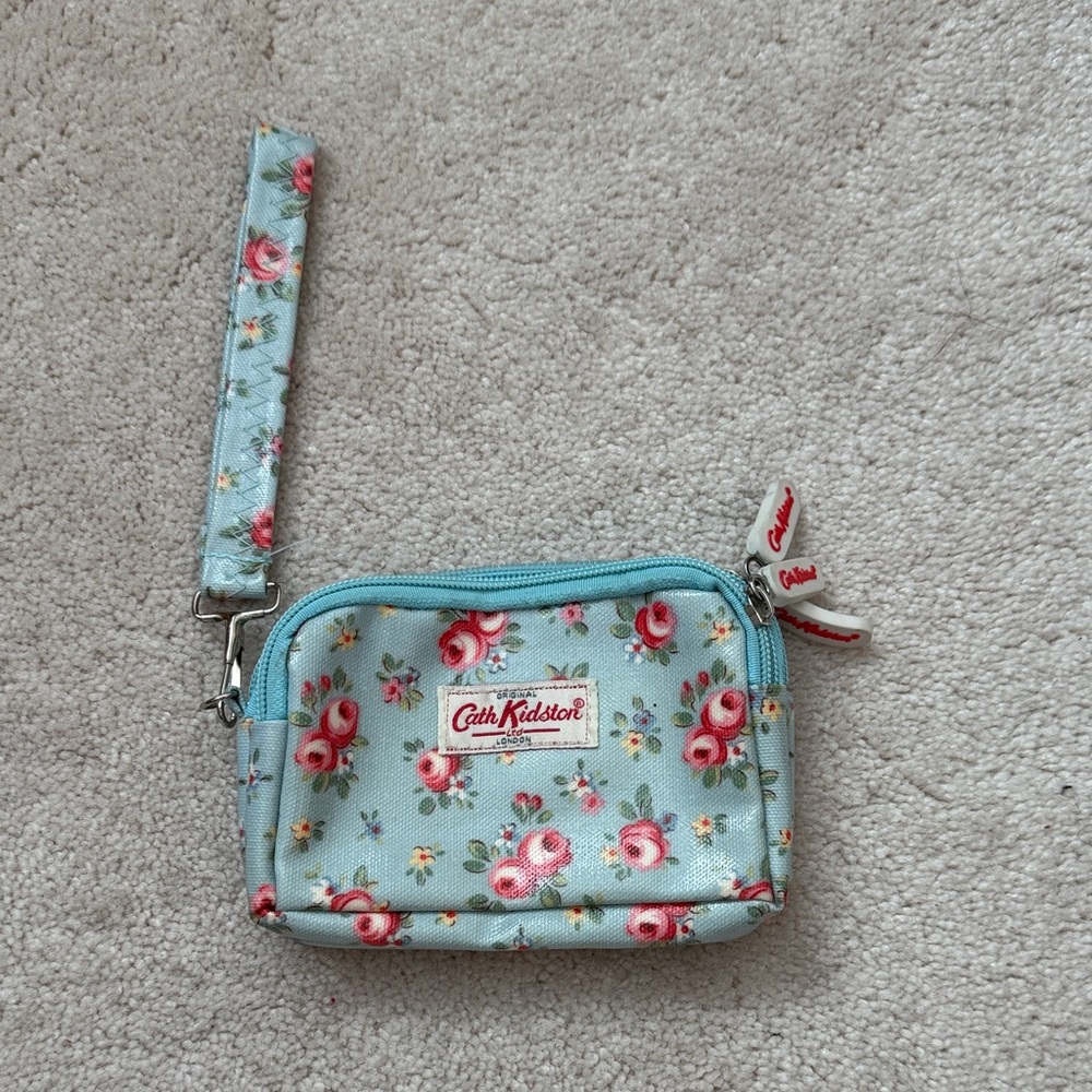 Cath Kidston Blue Floral Wristlet
